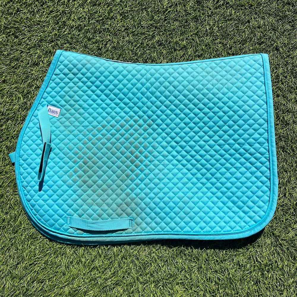 Perris Teal Jump Saddle Pad
